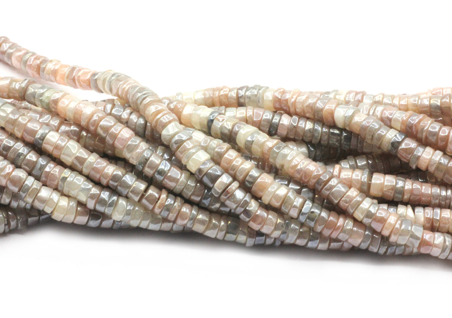 Mystic Moonstone Beads Smooth Heshi, Smooth Tyre