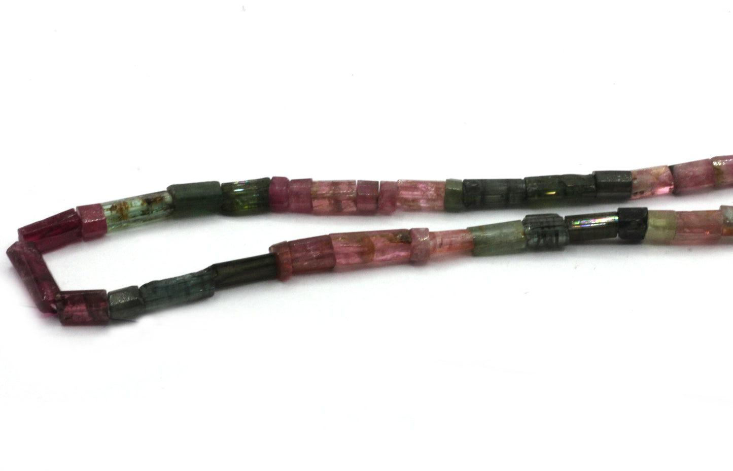 Tourmaline Faceted Tube Beads