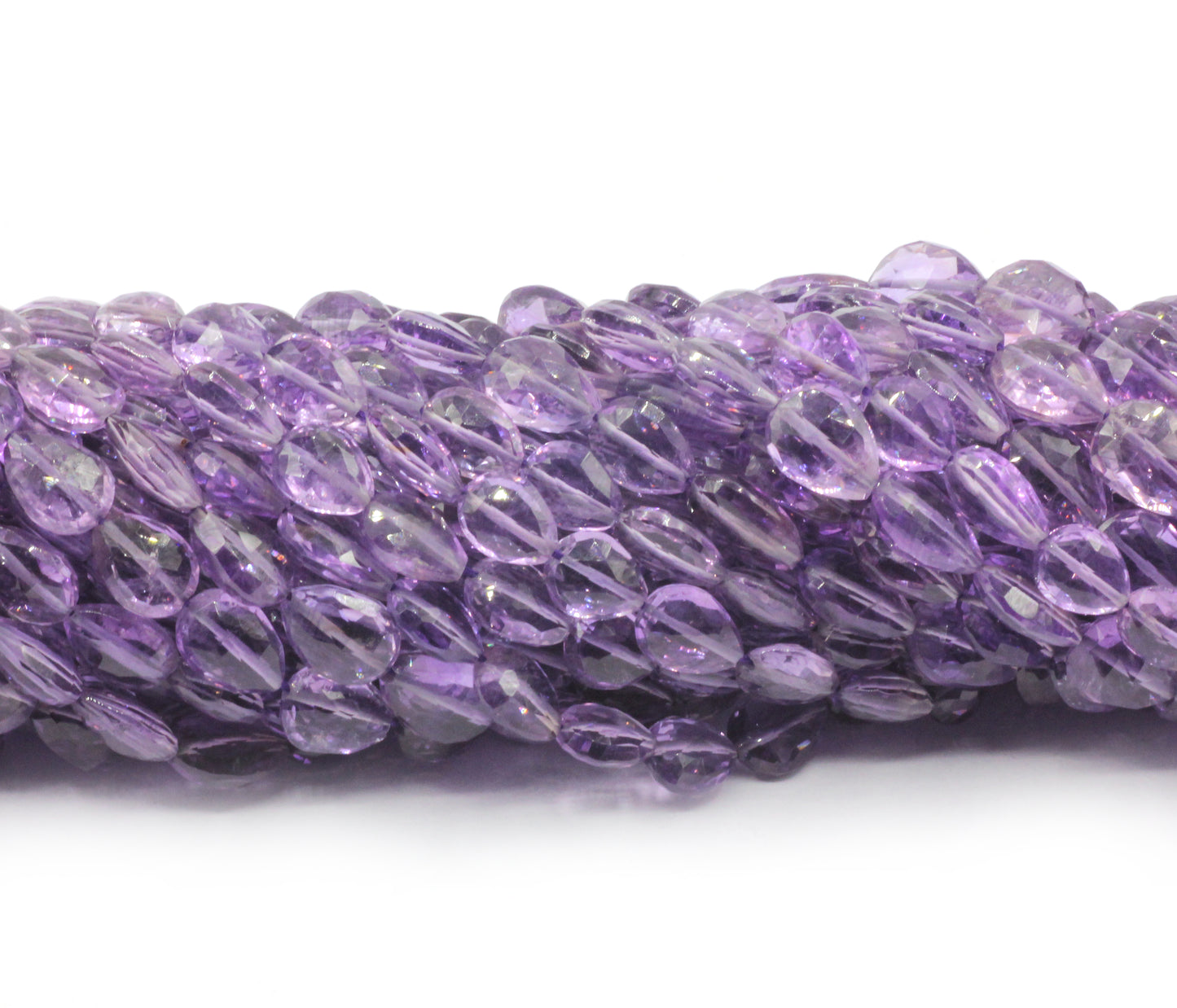 Amethyst Faceted Drop Beads
