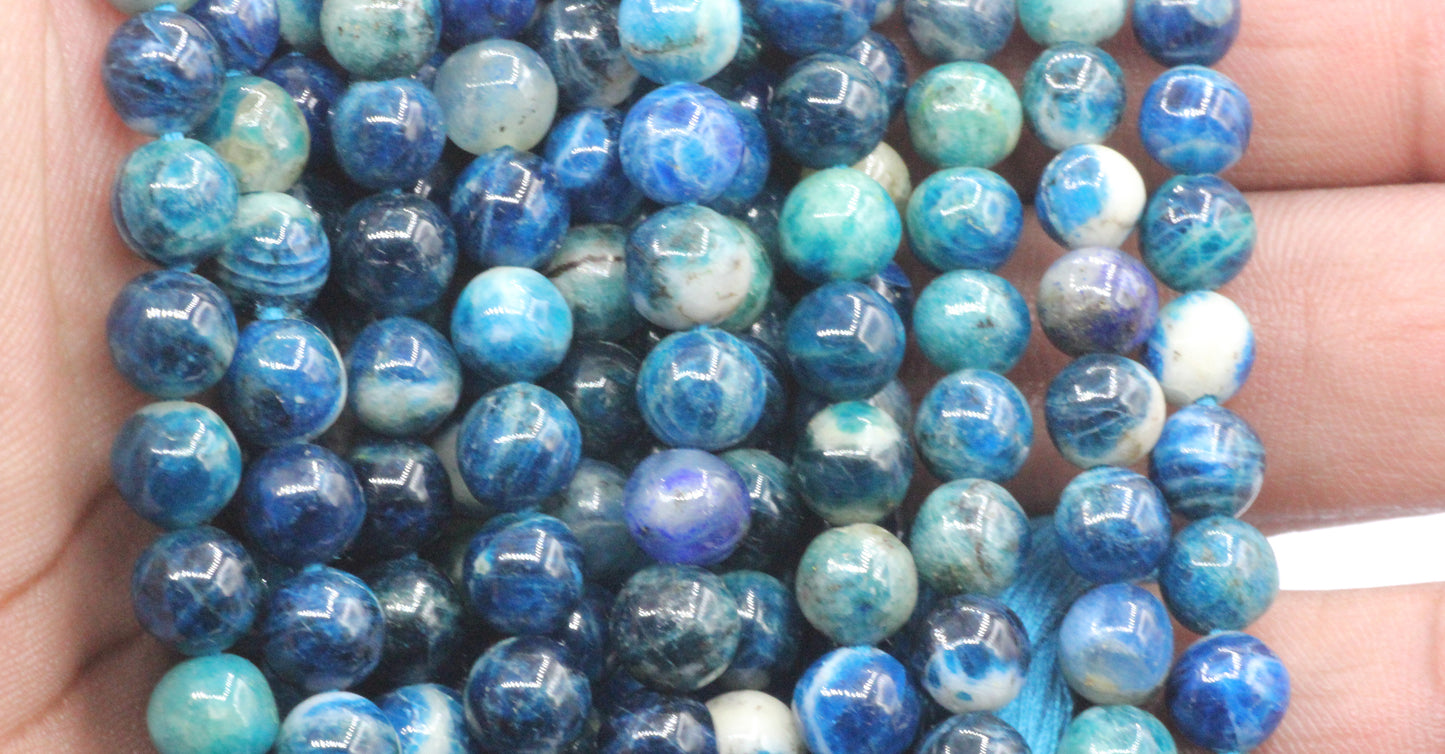 Afghanite Smooth Round Beads