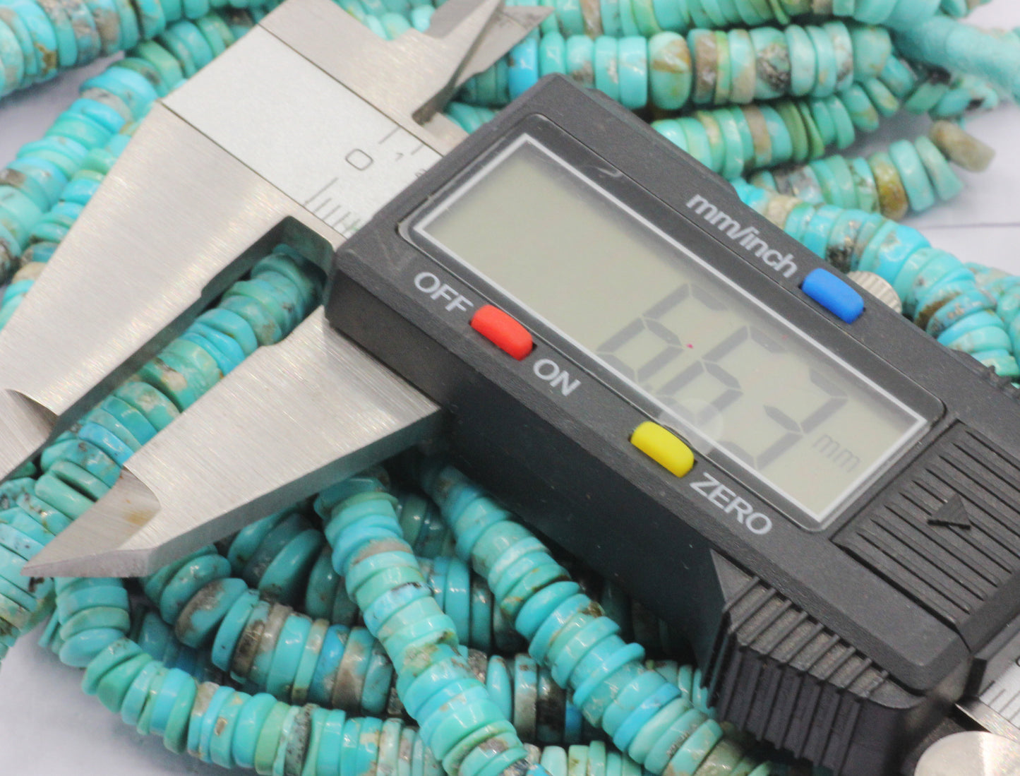 Turquoise Smooth Heshi,Donut, Tyre Beads