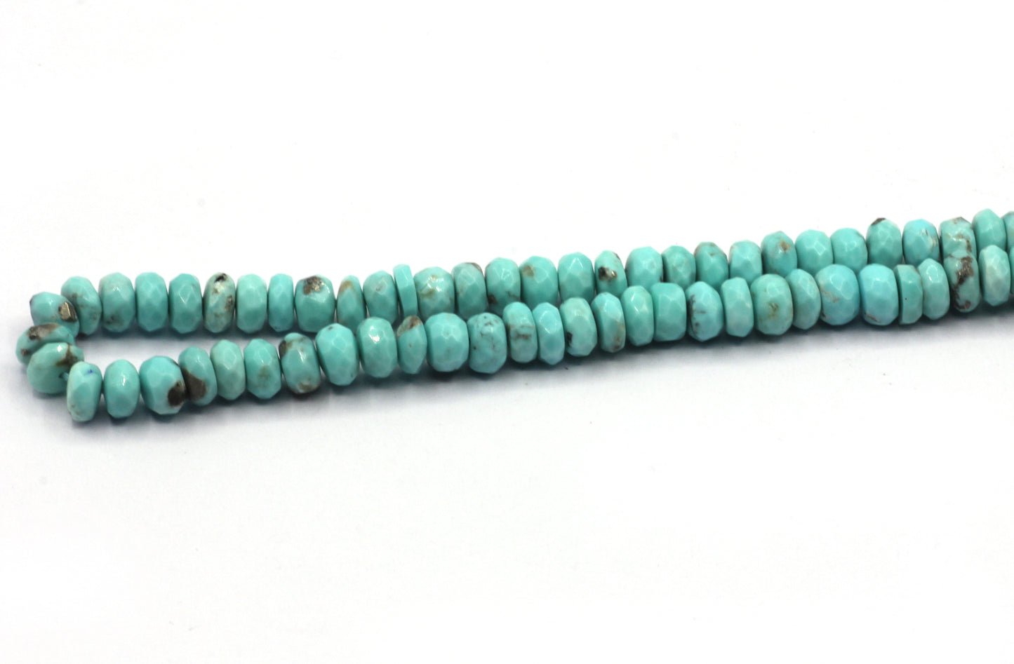 Turquoise Faceted Roundel Beads
