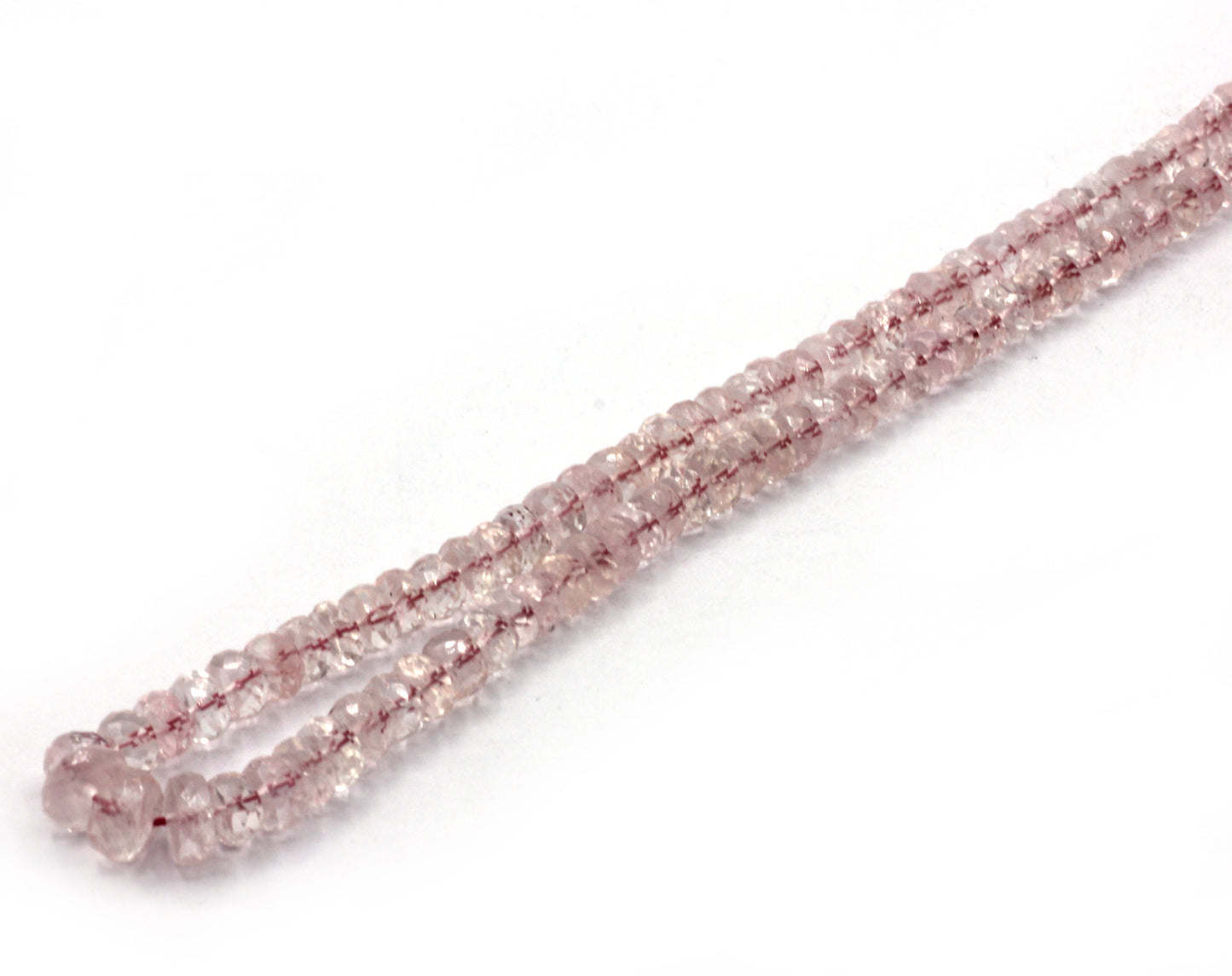 Morganite Aquamarine Beads Faceted Heshi, Faceted Donut, Faceted Tyre