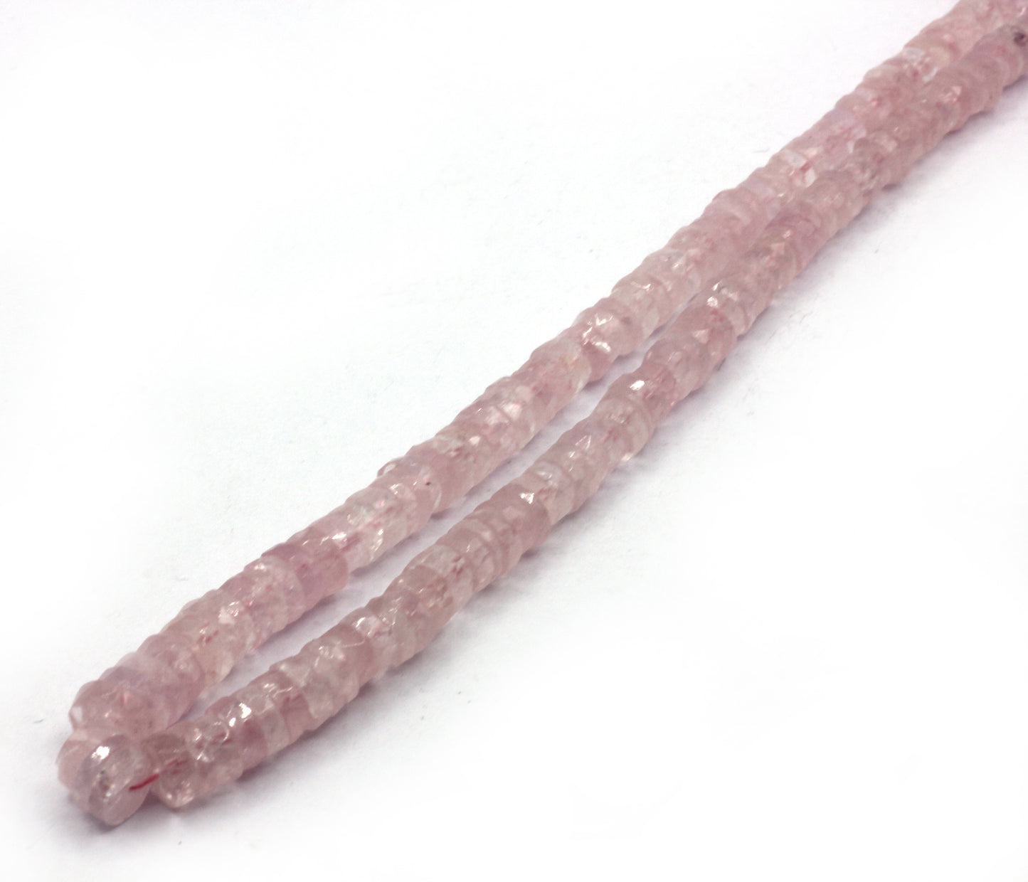 Morganite Aquamarine Beads Faceted Heshi, Faceted Donut, Faceted Tyre
