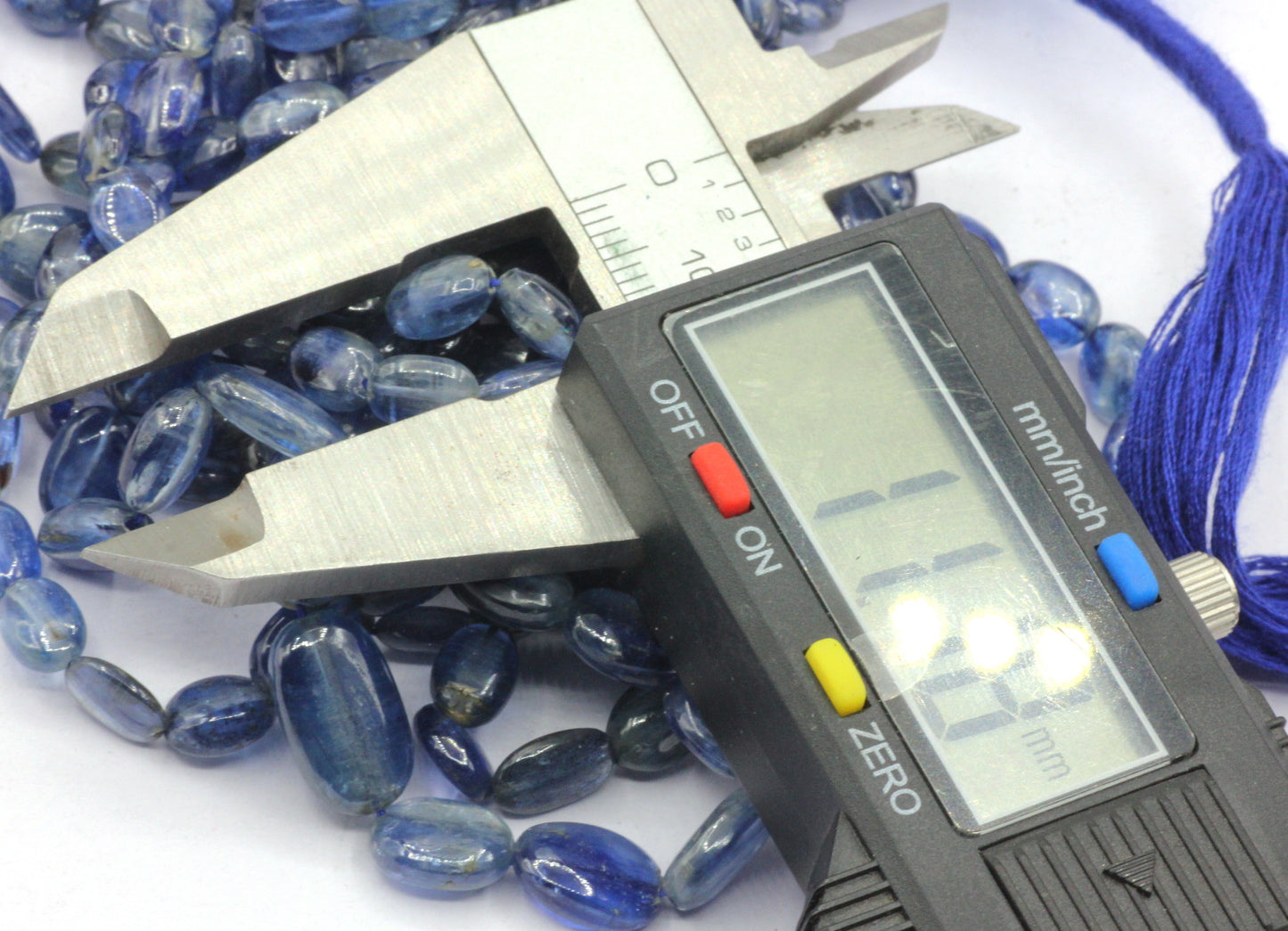 Kyanite Smooth Oval Beads