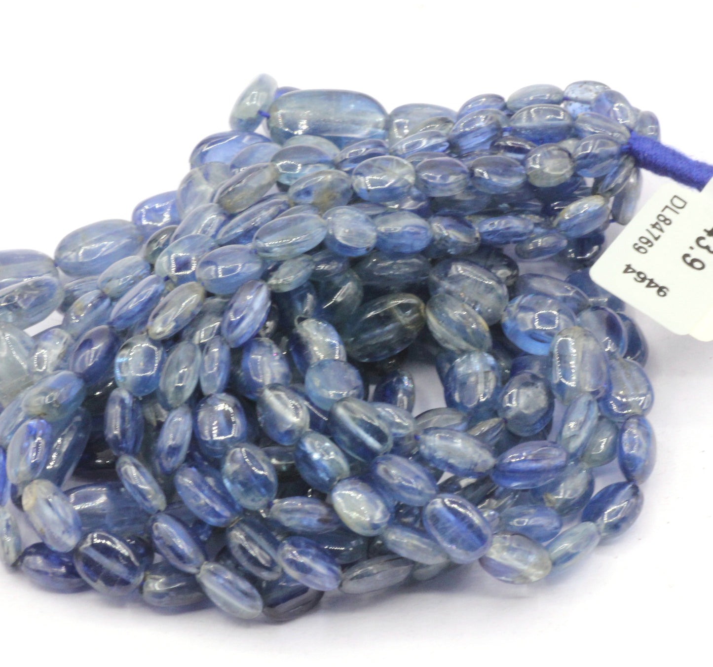 Kyanite Smooth Oval Beads