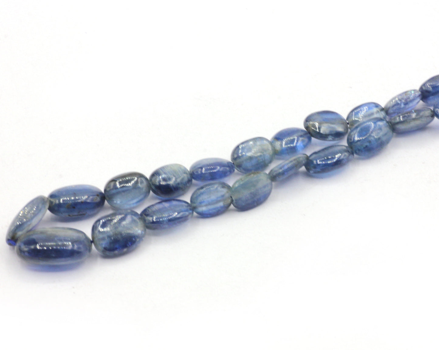 Kyanite Smooth Oval Beads