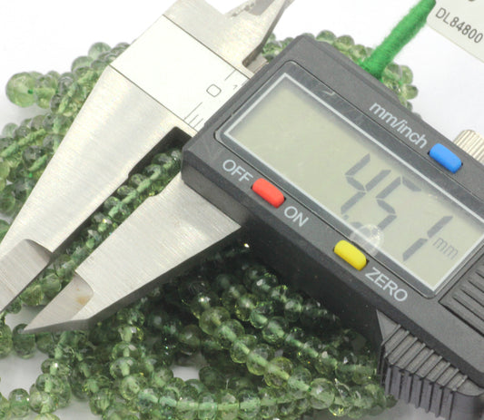 Apatite, Green Apatite Faceted Round Beads