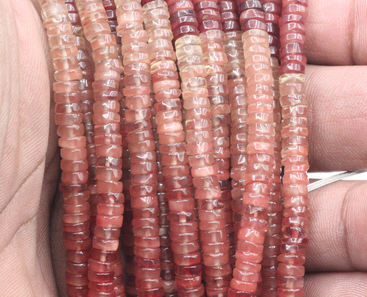 Andesine Smooth Heshi, Donuts, Tyre Beads