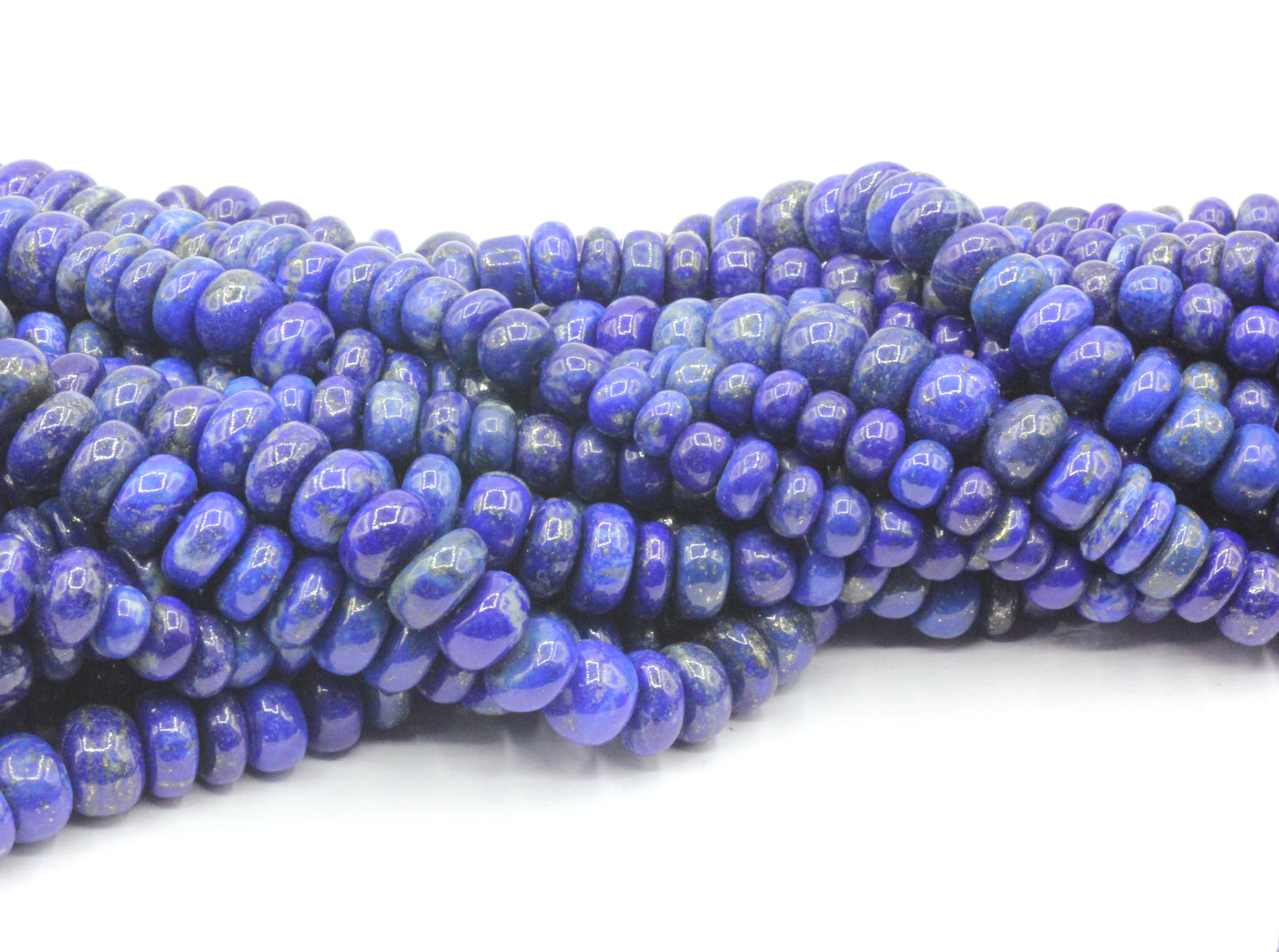 Lapis lazuli Smooth Roundel Beads