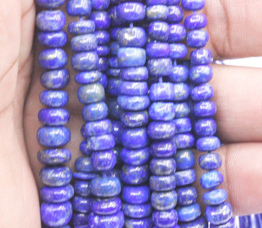 Lapis lazuli Smooth Roundel Beads