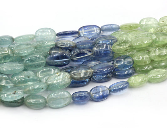 Kyanite, Multi Kyanite Smooth Oval Beads,Natural Multi Color Kyanite