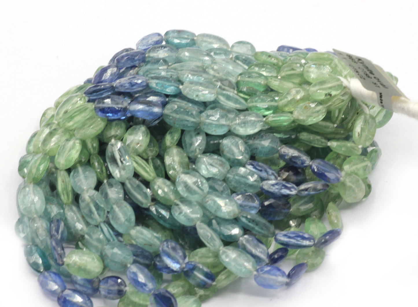 Kyanite Faceted Oval Beads