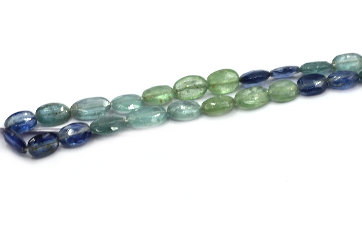 Kyanite Faceted Oval Beads