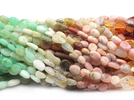 Opal, Multi Color Opal Smooth Nuggets Beads, Natural Opal