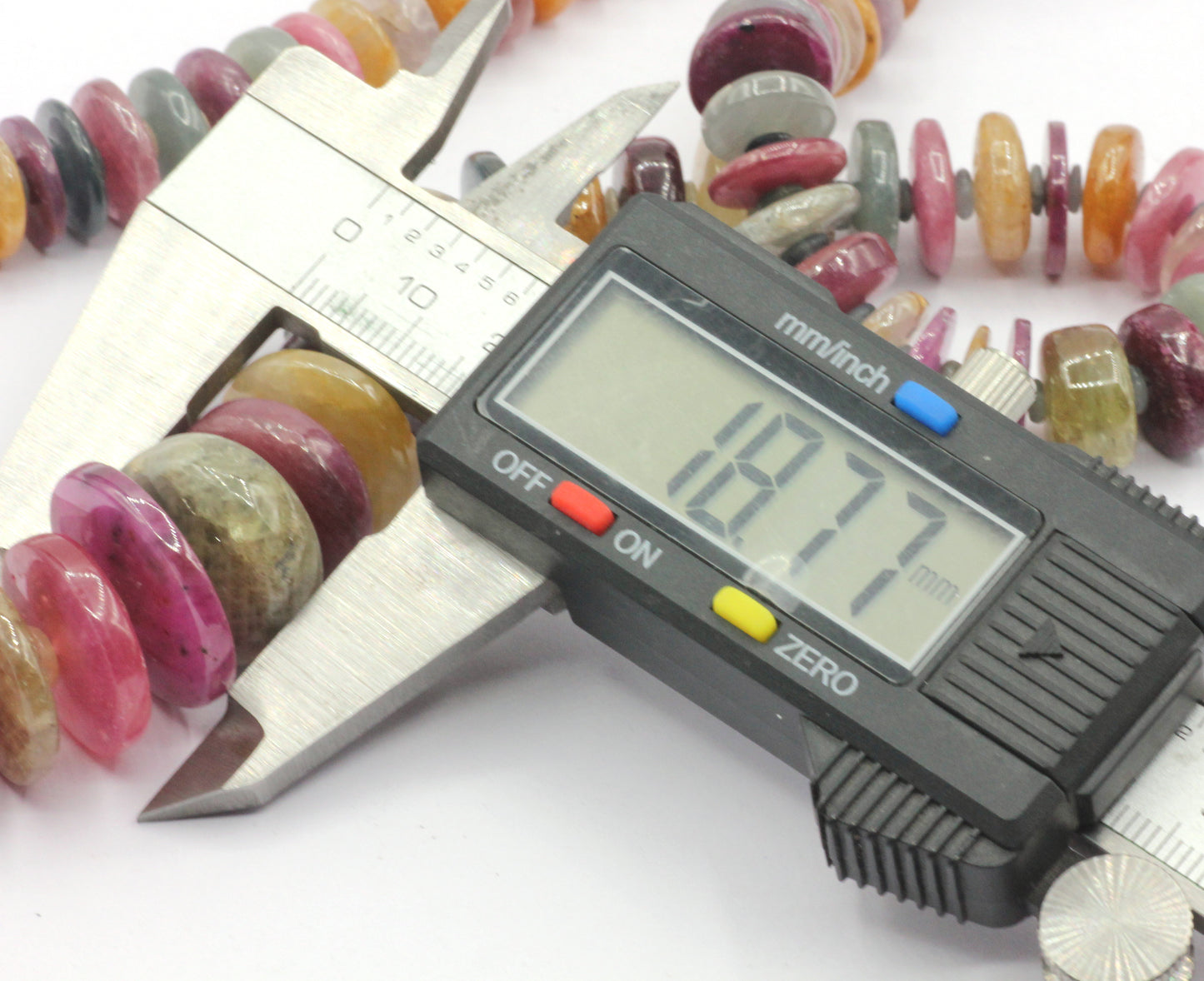 Sapphire, Multi Sapphire Smooth Heshi, Donuts, Tyre Beads