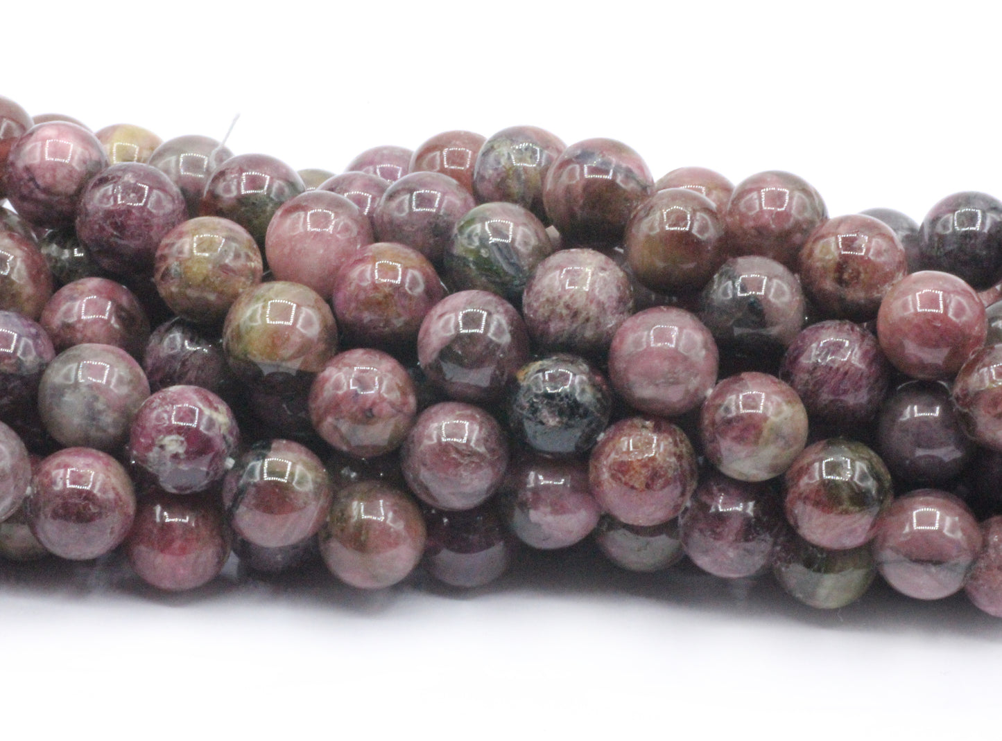 Pink Tourmaline Smooth Round Beads, Natural, 9-12 mm Graduated Size