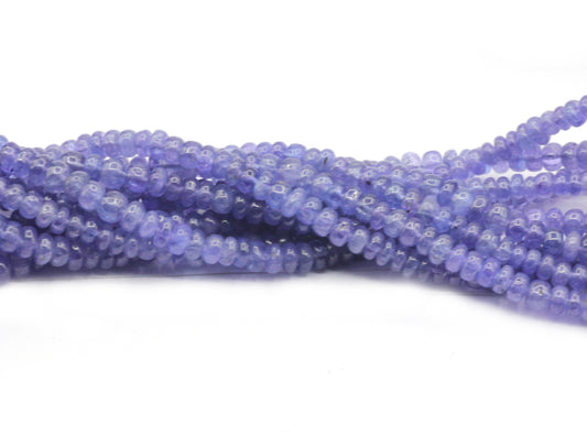 Tanzanite Smooth Roundel Beads