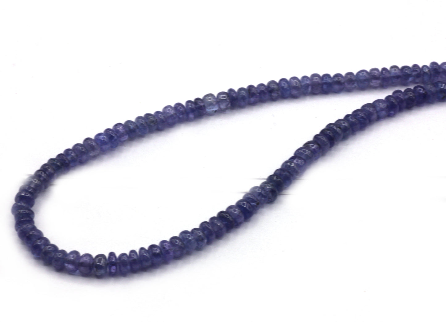 Tanzanite Smooth Roundel Beads