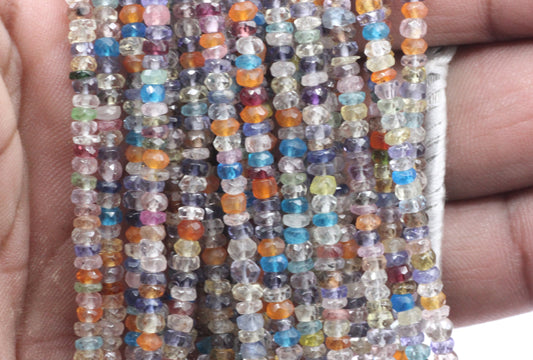Multi Gemstone Beads Faceted