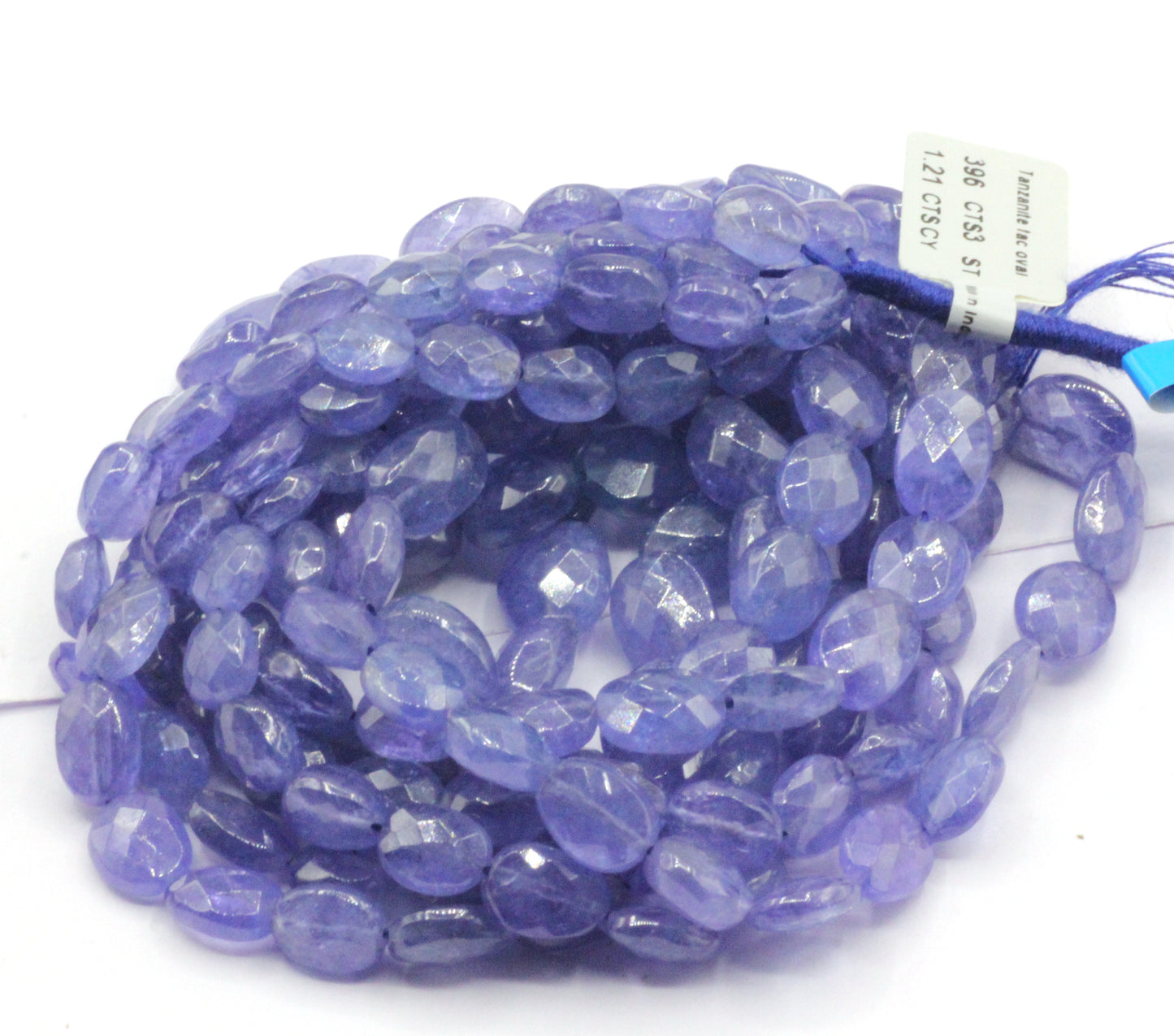 Tanzanite Faceted Oval Beads