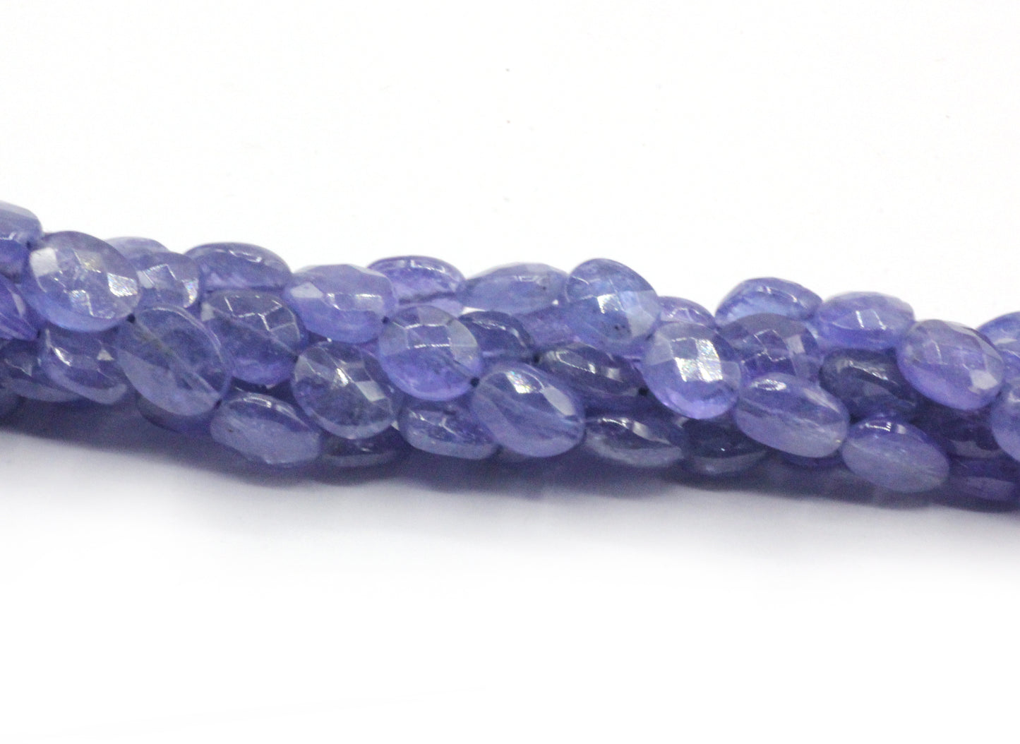 Tanzanite Faceted Oval Beads