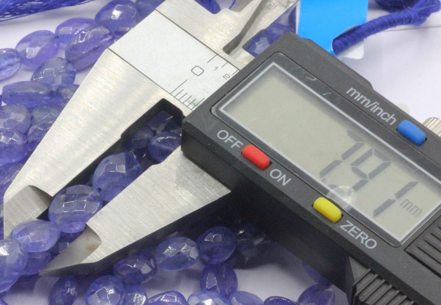 Tanzanite Faceted Oval Beads