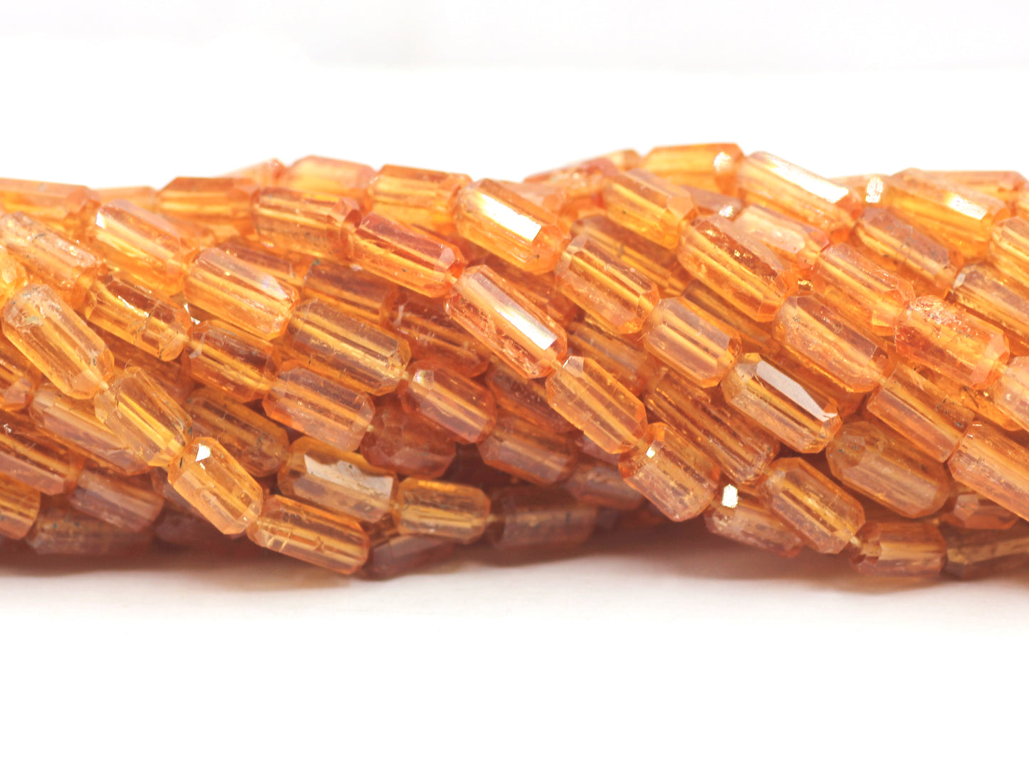 Imperial Topaz Tube Beads,Fac Beads