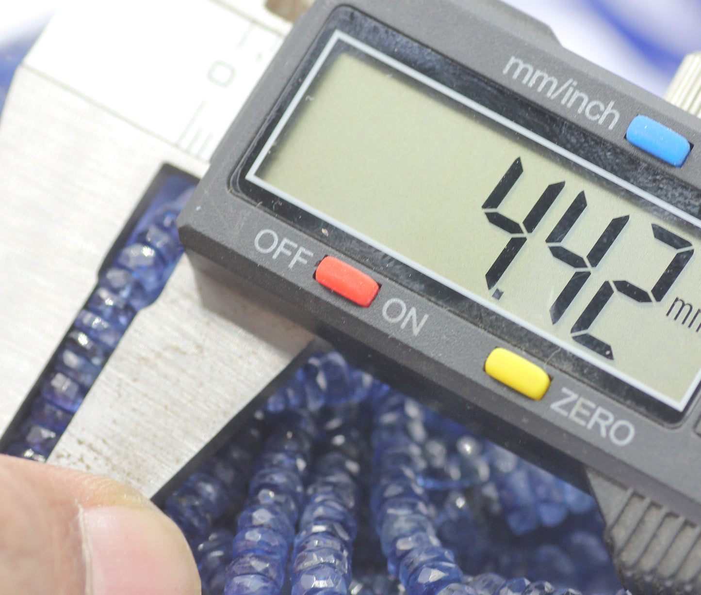 Blue Kyanite Faceted Wheel Beads,Faceted Beads