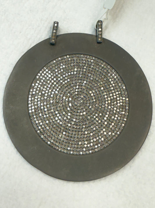 Matte Silver and Diamond Pave PENDANT & CHARMS