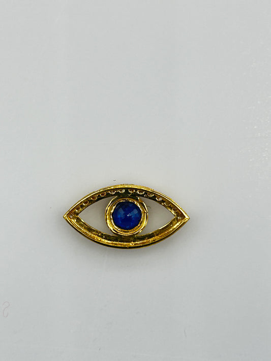 Evil Eye 14k Solid Gold Diamond Pendants