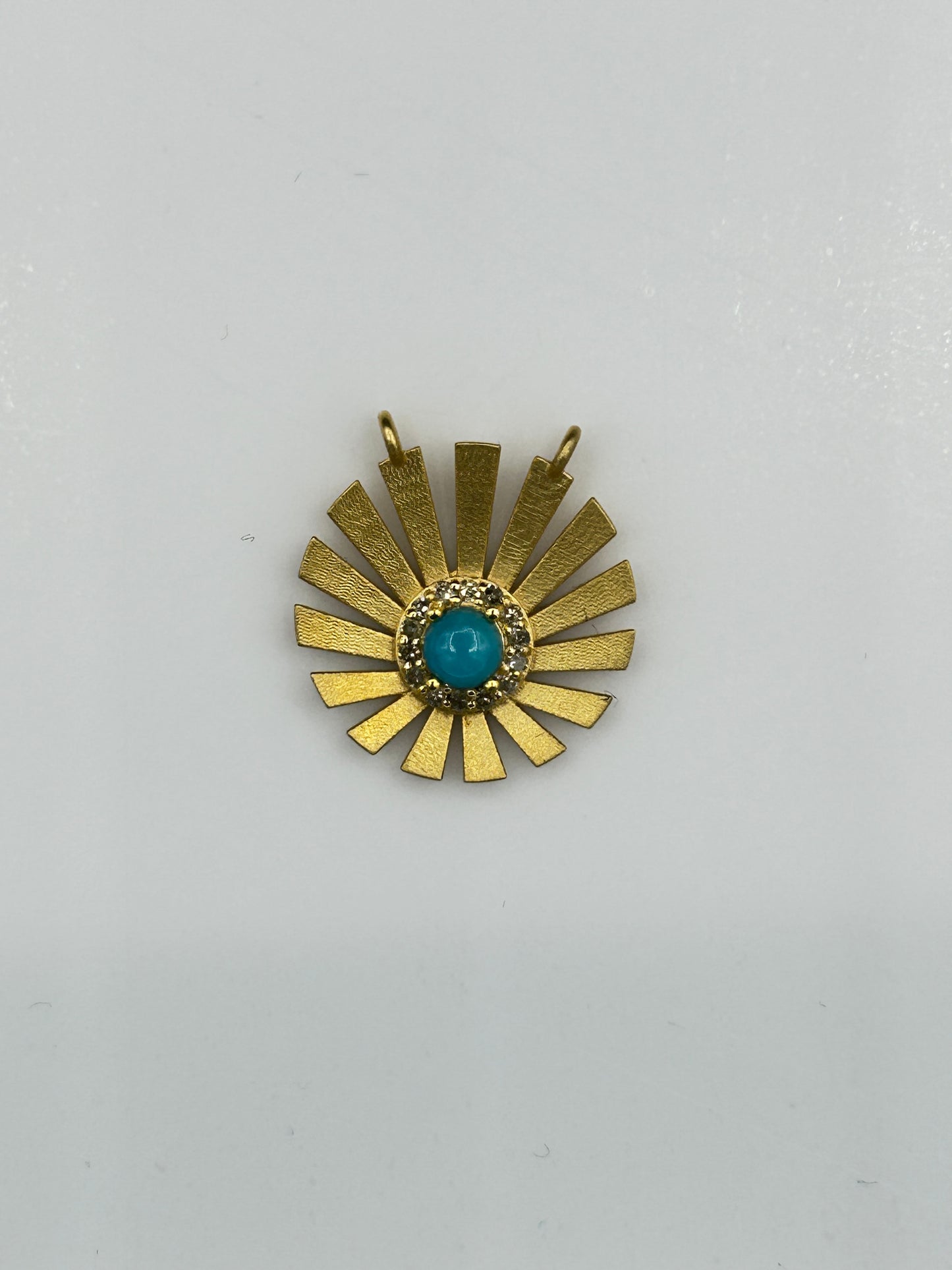 Moon 14k Solid Gold Diamond Pendants