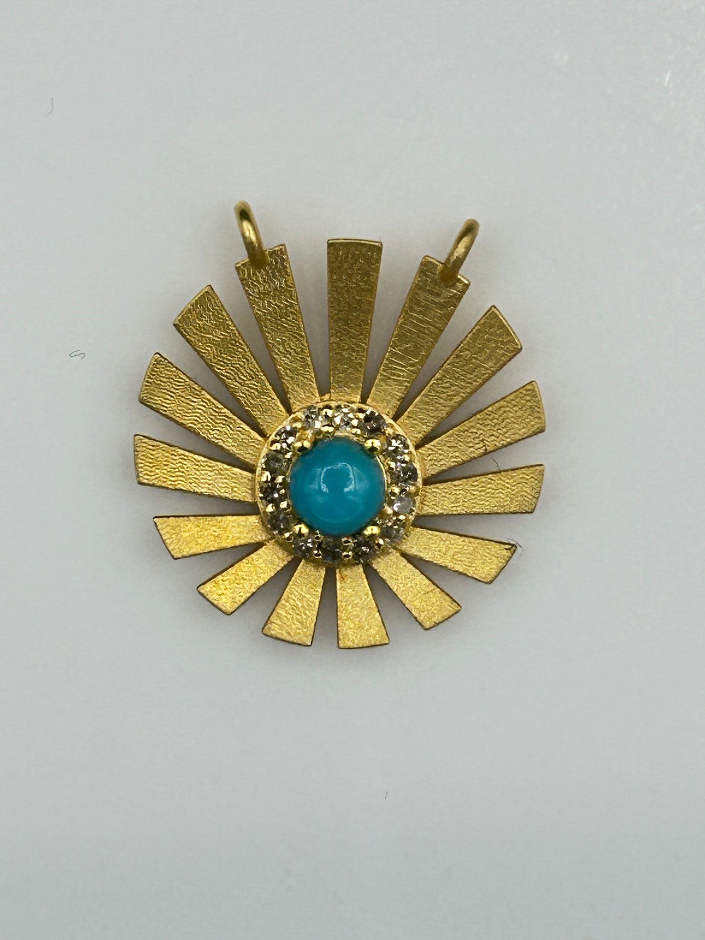 Moon 14k Solid Gold Diamond Pendants