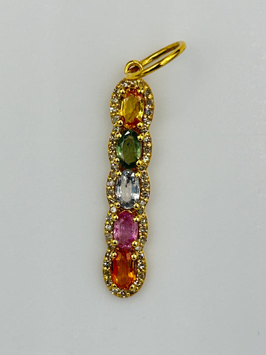 14k Solid Gold Diamond Pendants
