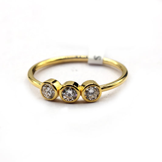 14k Solid Gold CVD Diamond Ring CVD diamond Ring