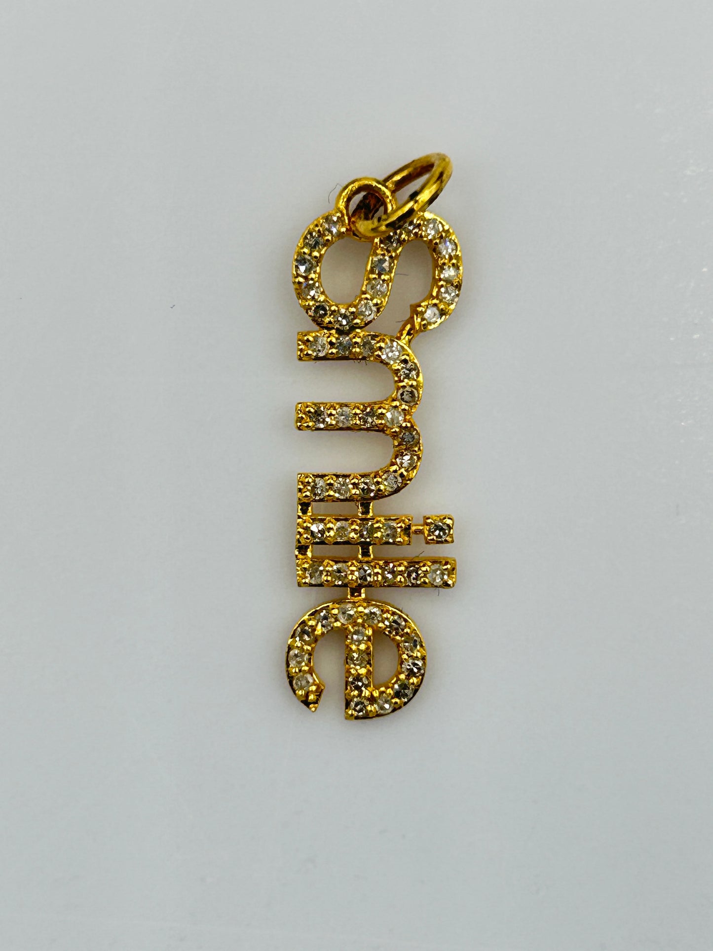 Smile 14k Solid Gold Diamond Pendants