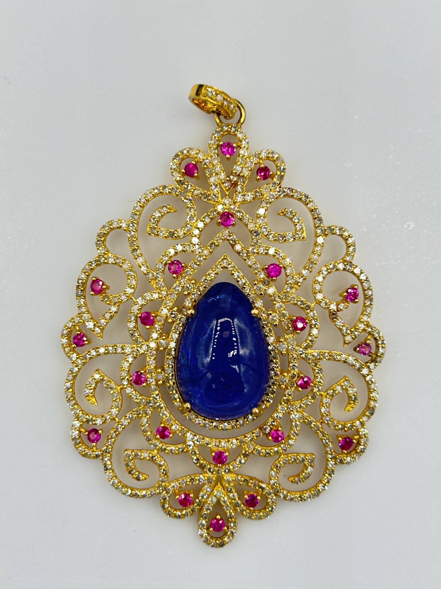 14k Solid Gold Diamond Necklace