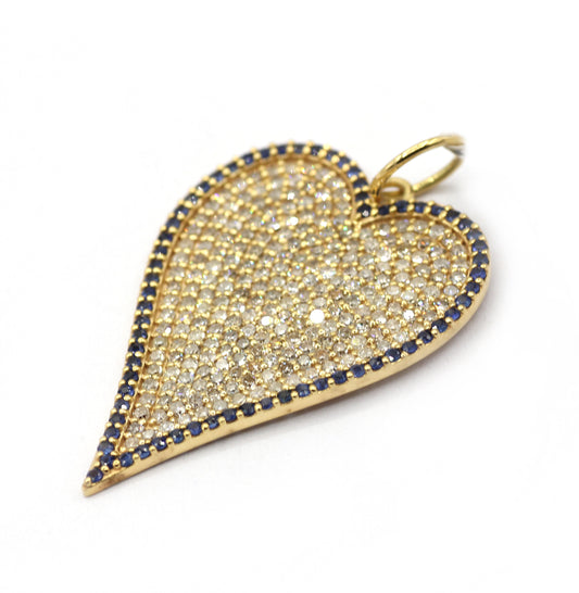 14k Gold Heart Shape Pendant