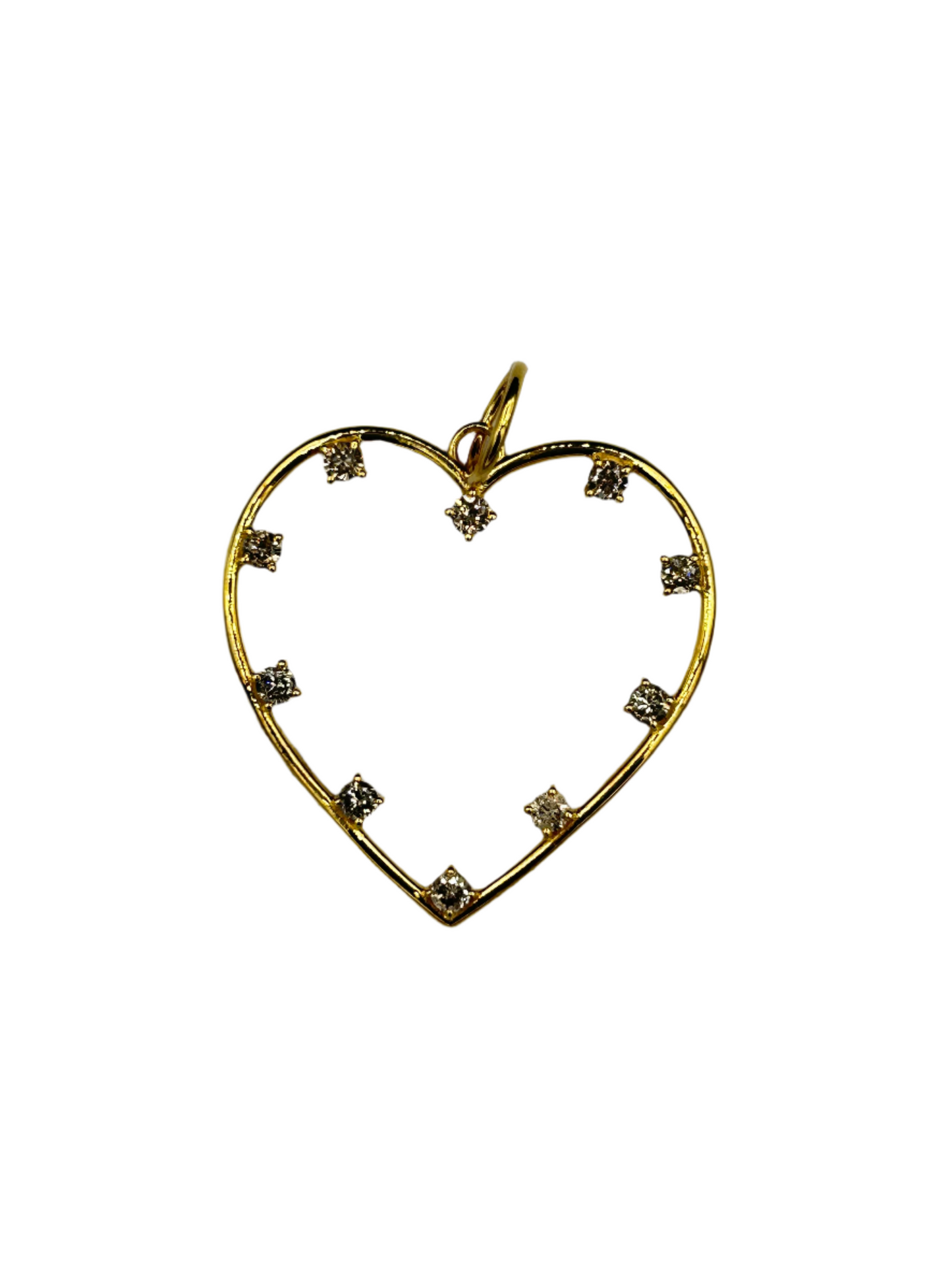 14K Gold Heart Pendants