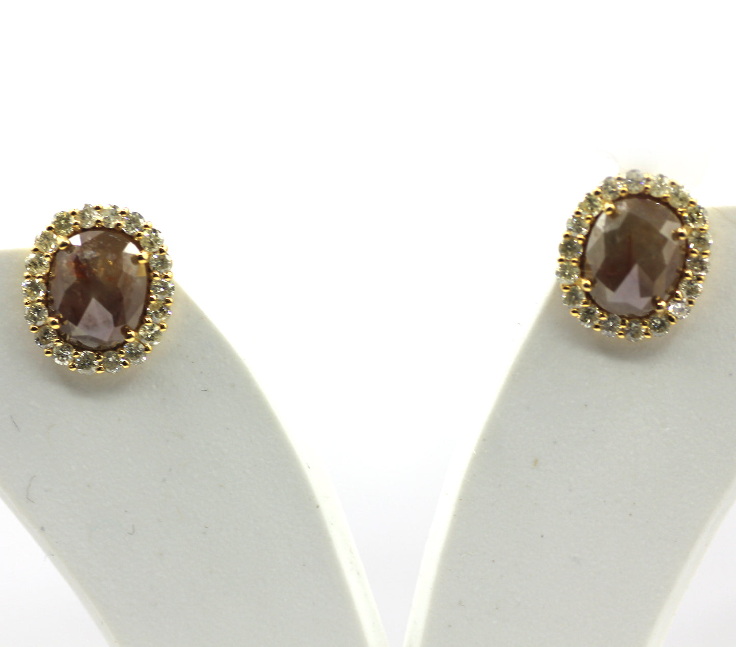 Soliten paper diamond 14k Gold Diamond Stud Earring