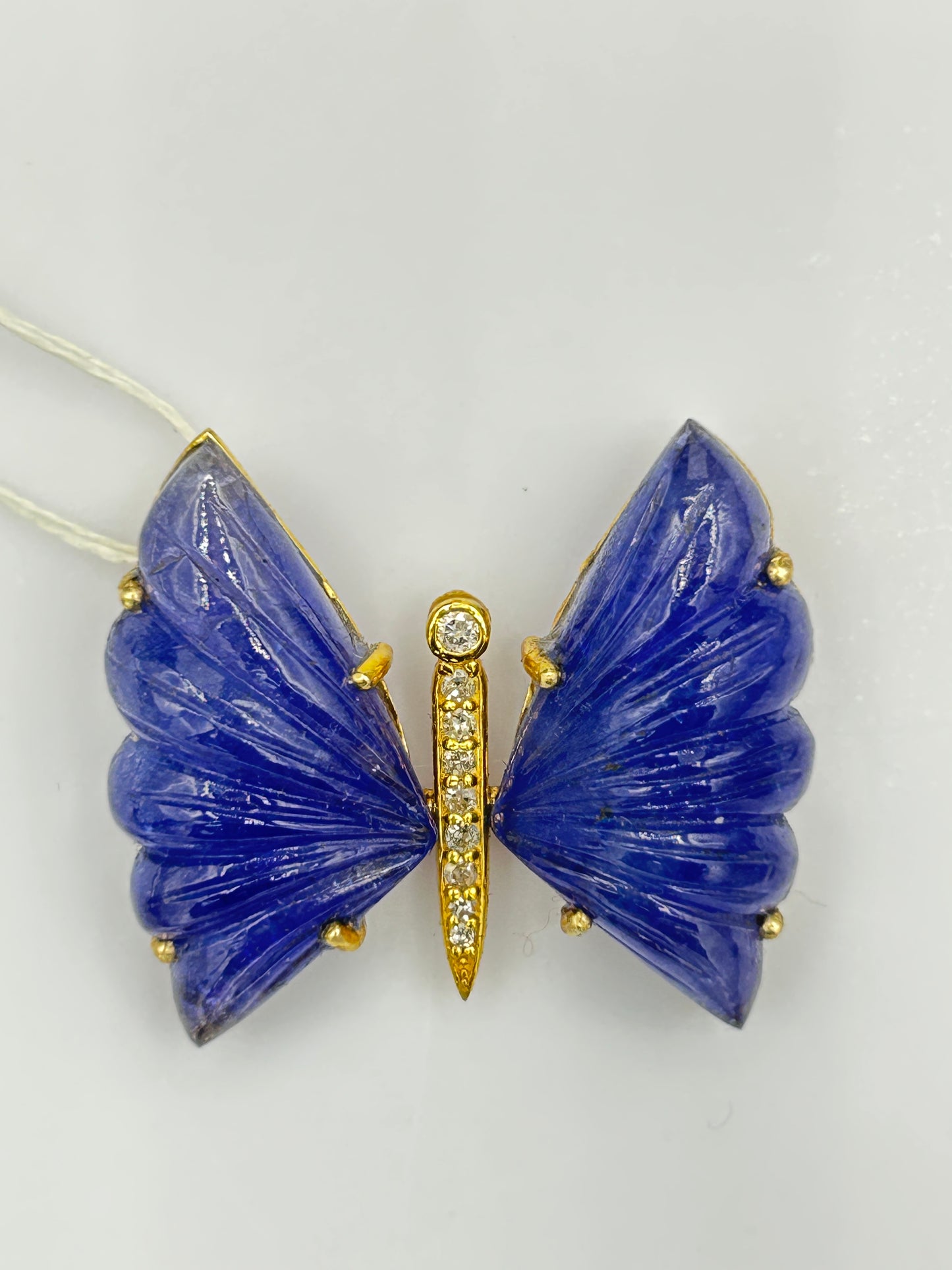 Butterfly 14k Solid Gold Diamond Pendants