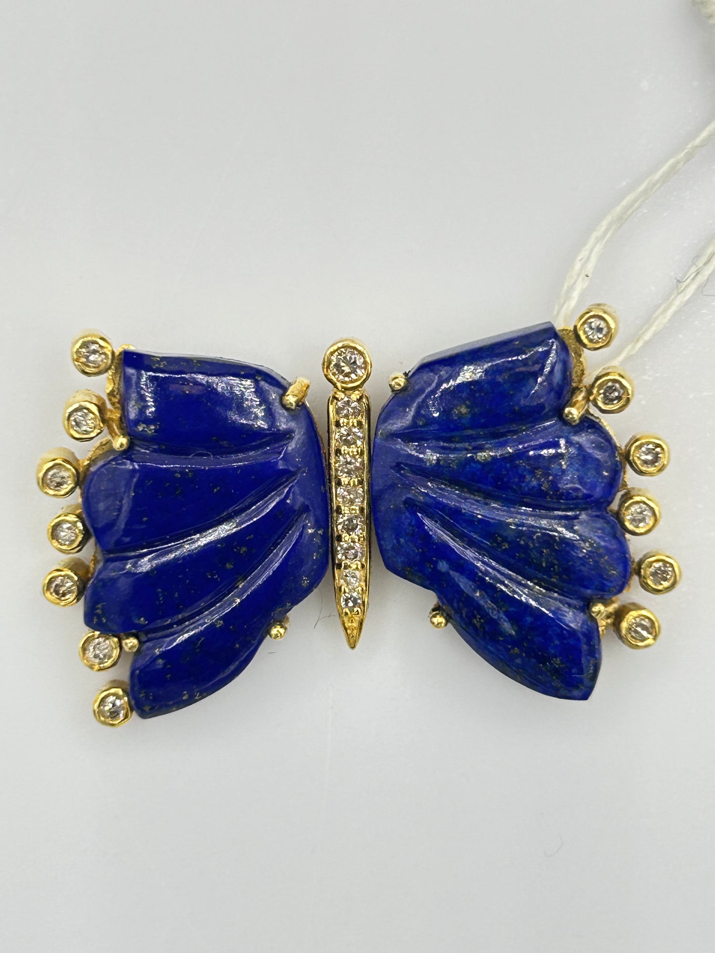 Butterfly 14k Solid Gold Diamond Pendants