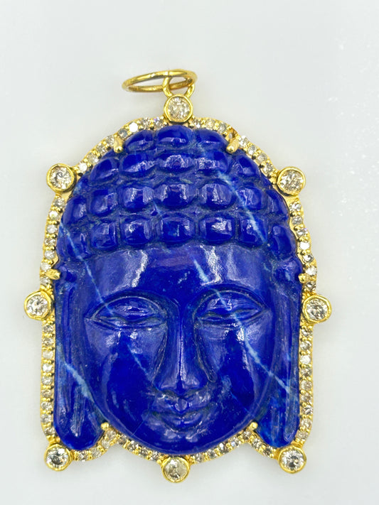 Buddha 14k Solid Gold Diamond Pendants