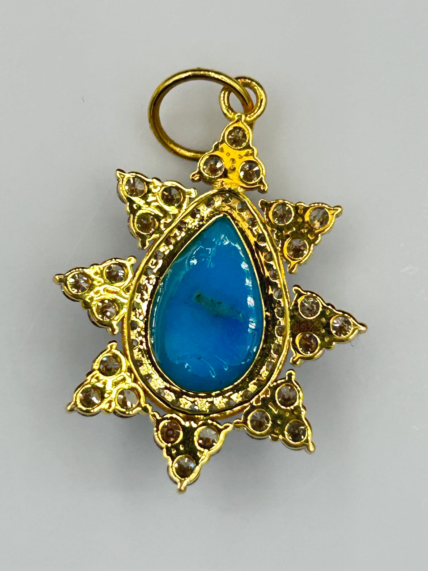 14k Solid Gold Diamond Pendants