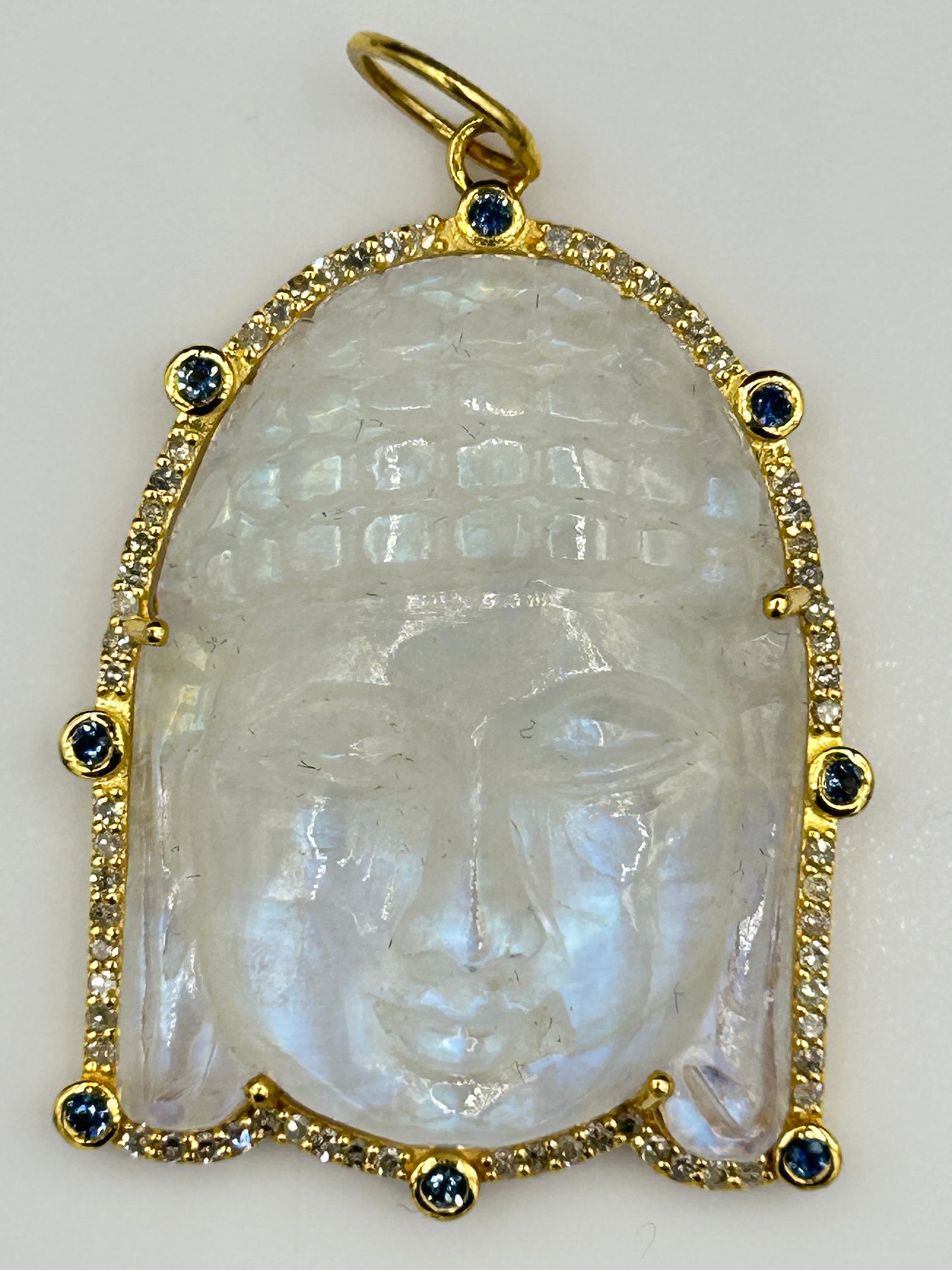 Buddha 14k Solid Gold Diamond Pendants