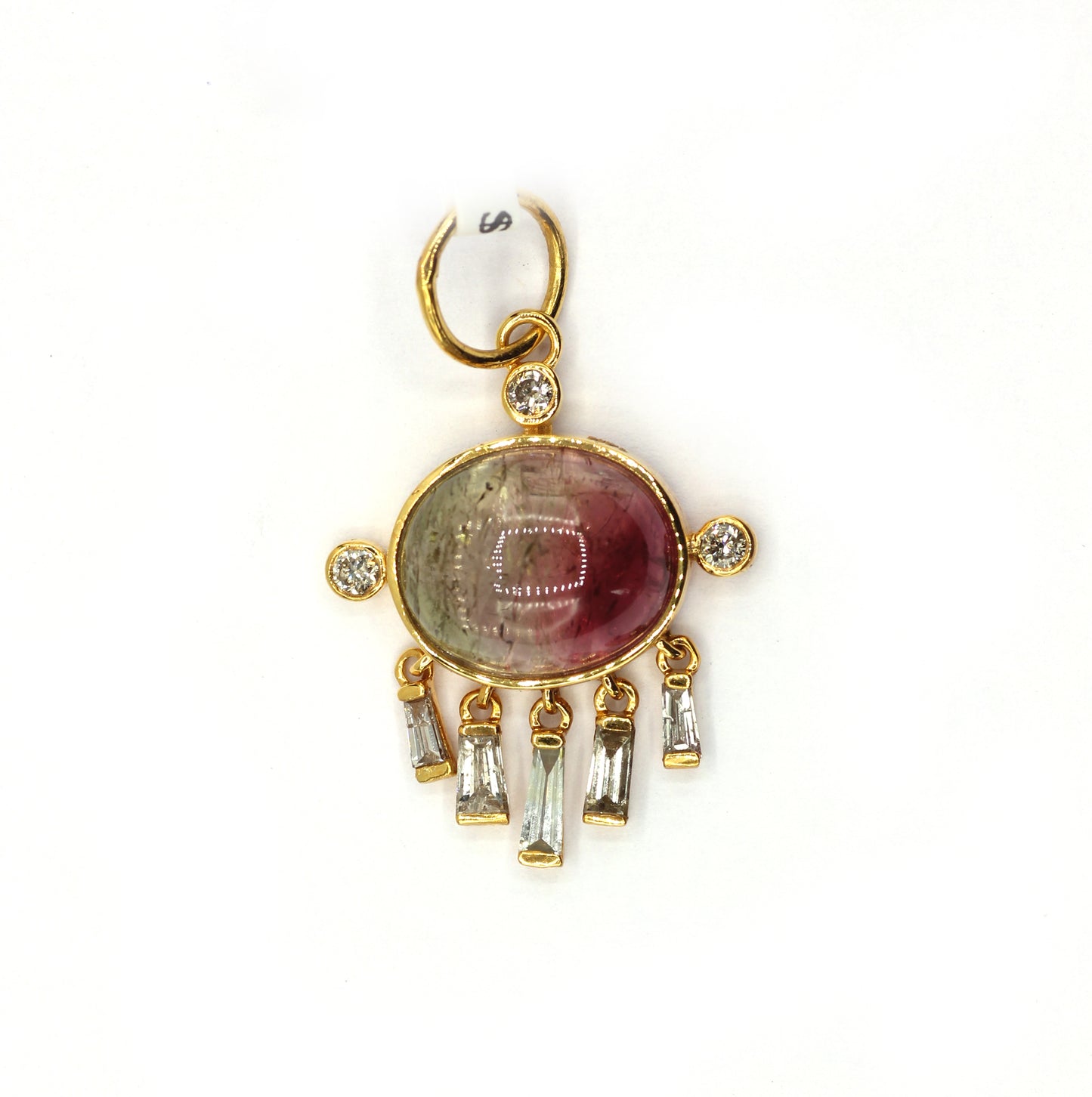 14k Solid Gold Diamond Pendants.