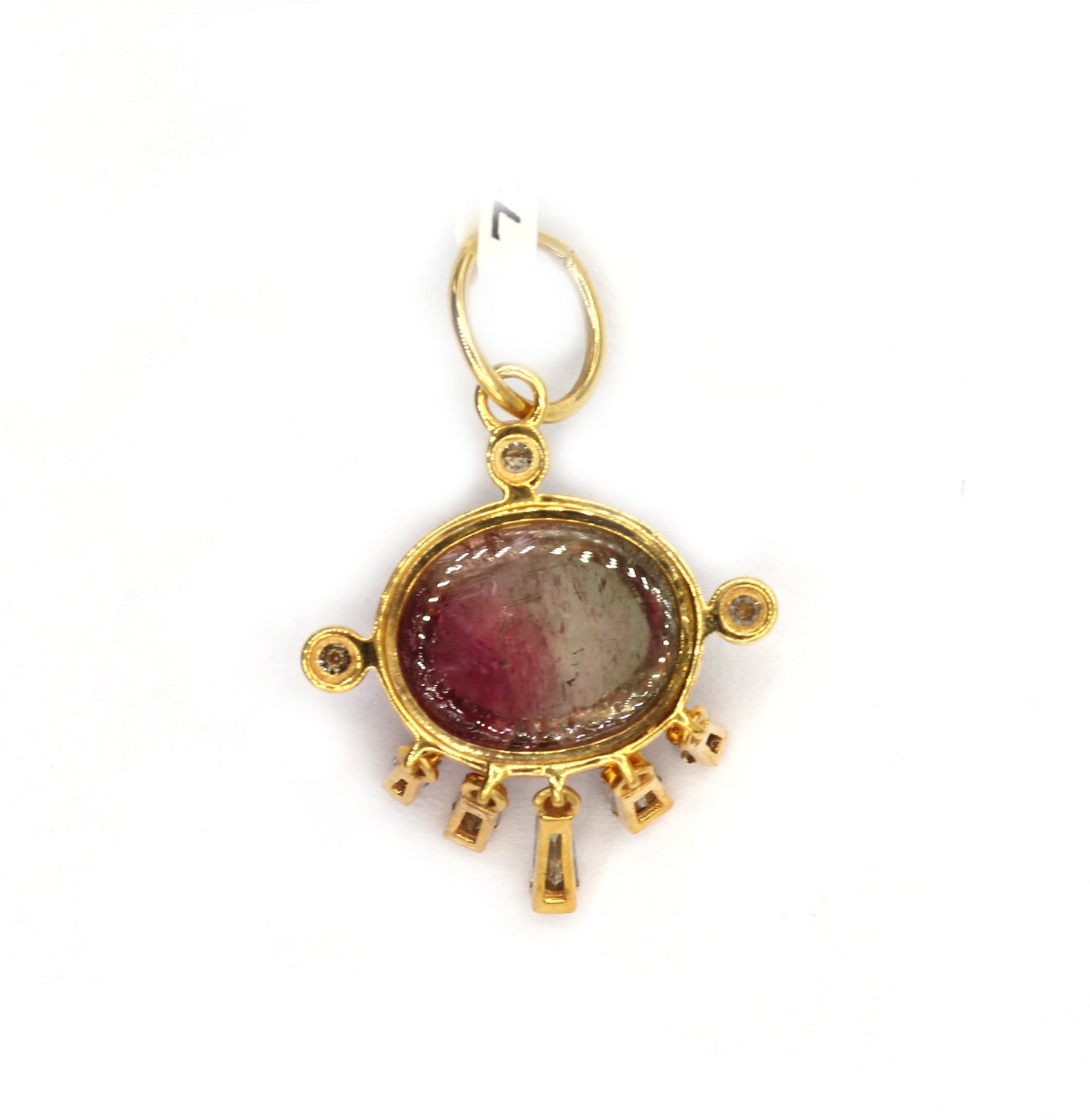 14k Solid Gold Diamond Pendants.