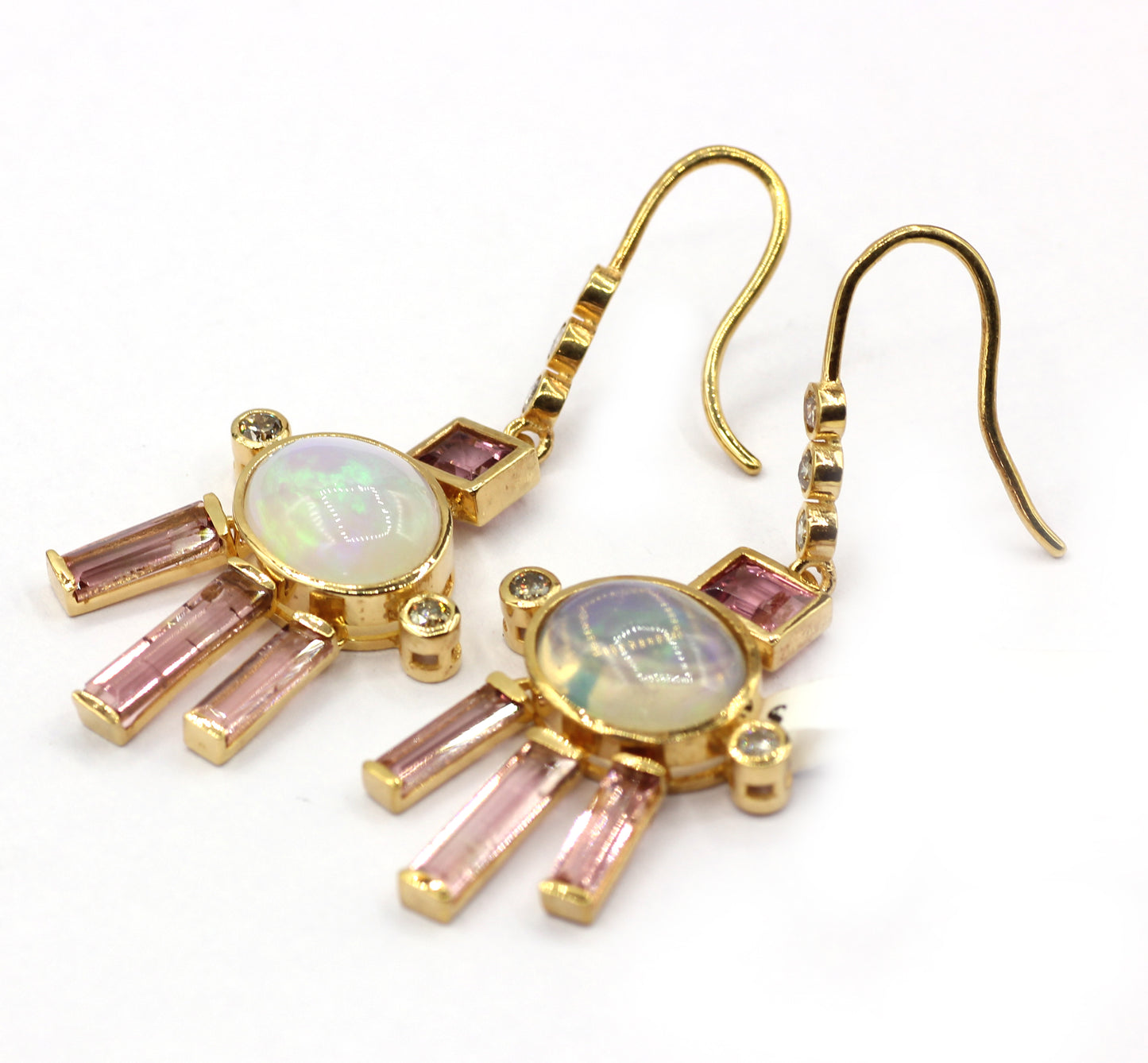 14k Solid Gold Diamond Earring