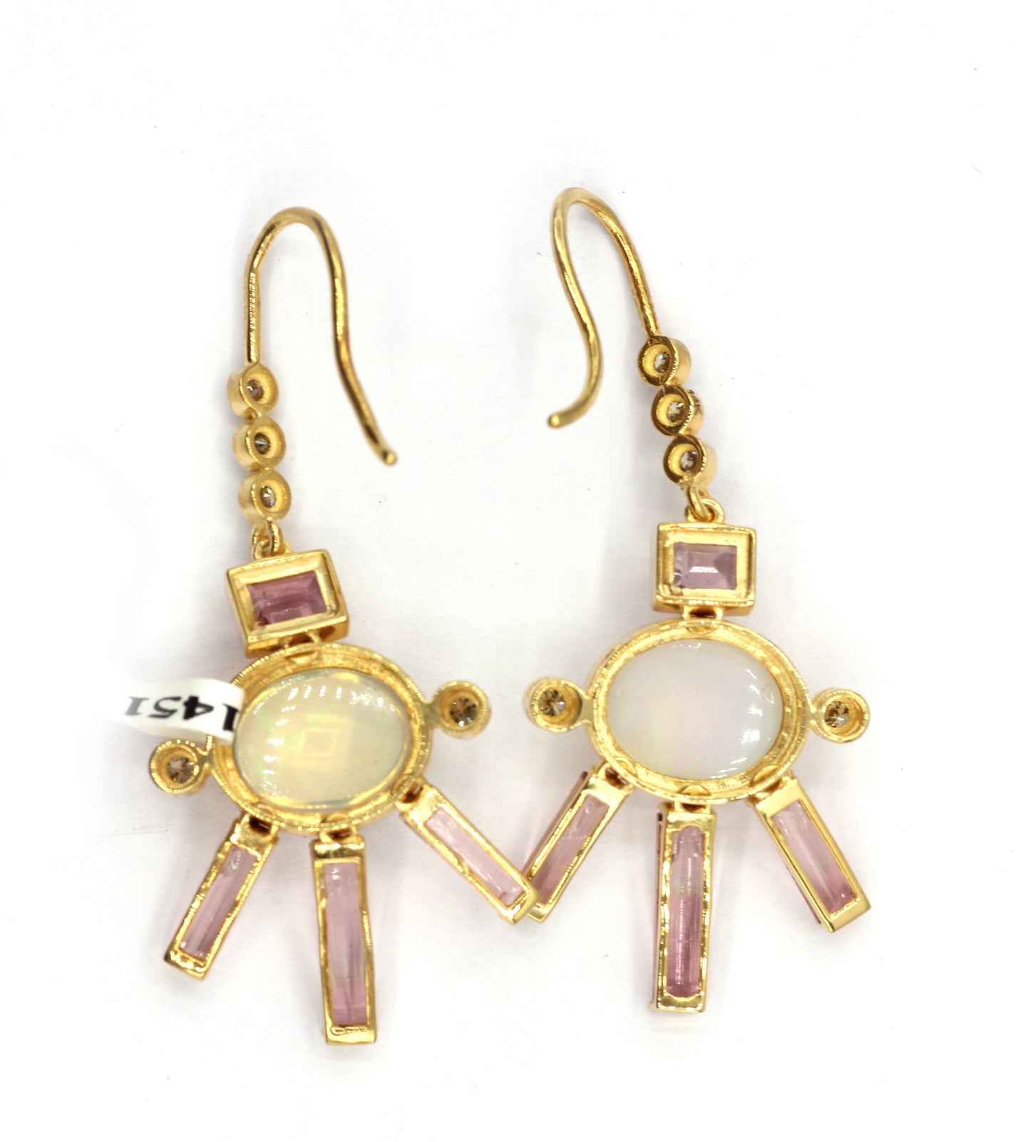 14k Solid Gold Diamond Earring