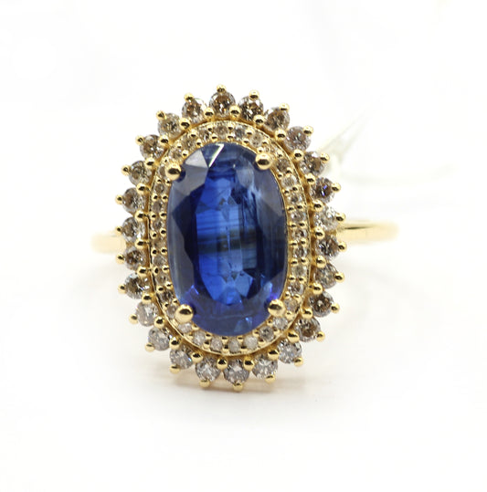 Tanzanite 14k Solid Gold Diamond Rings.